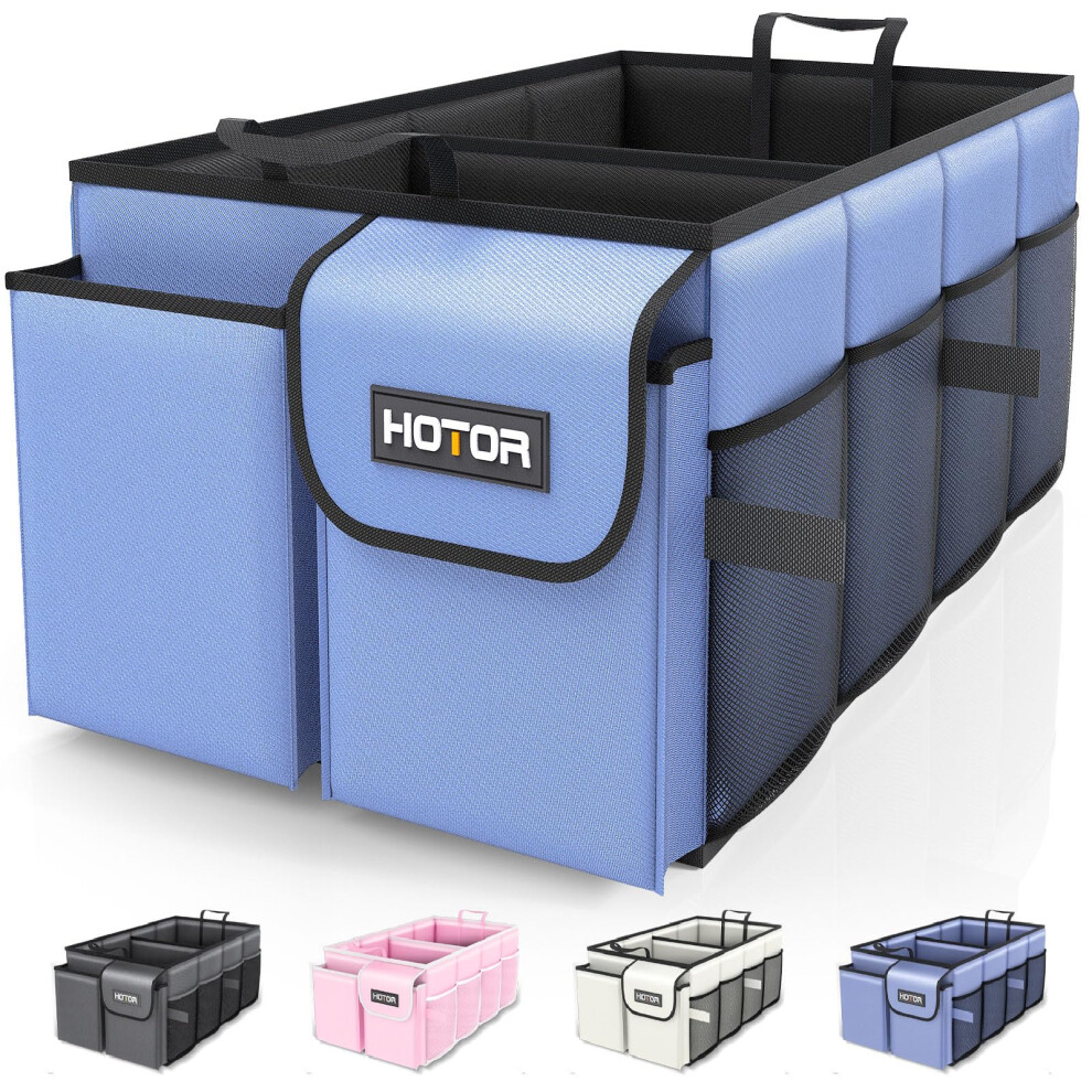 Hotor Car Boot Oganiser - Large-Capacity Auto Trunk Organizer Collapsible Multi Compartments, Foldable Boot Storage For Suvs, Sturdy Car Accessories 5051224073573