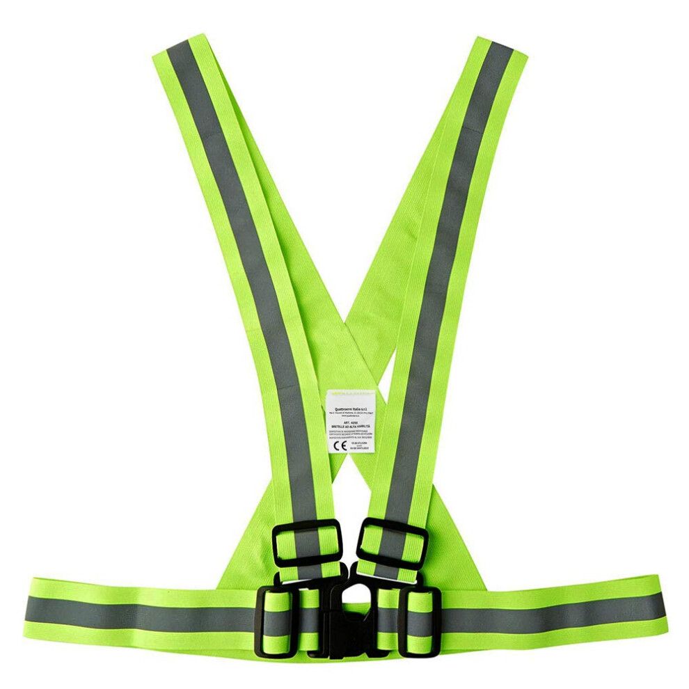 4R Quattroerre.it 4090 Reflective Braces, Approved, For Motorcycles And Bikes 5051224078011