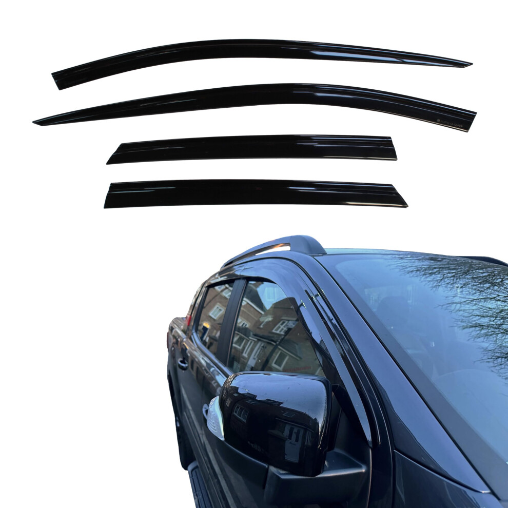 Auto Clover Wind Deflectors Set For Ford Ranger 2012+ (4 Pieces) 5051226119392