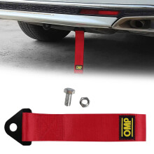 Racing Tow Belt for Cars - High Strength Nylon Tow Strap With Heavy Duty Hook - Car Trailer Rope 26X5cm, 1 Piece