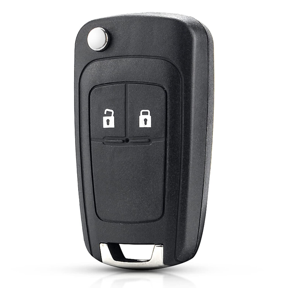 Hoorlz Vauxhall Key Fob Cover Replacement Compatible With Insignia Opel Astra Meriva Corsa Zafira Mokka Vectra Adam Chevrolet Orlando Cruze Car Key 5051224075096