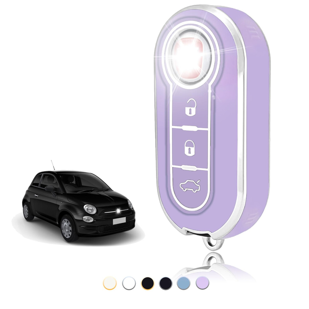 Toomume Car Key Cover - Tpu, Flip Key Fob Case For Fiat 500, Punto, Bravo, Brava, Panda, Abarth, Doblo, Ducato, Idea, Ulysse Mpv, Lancia Ypsilon, 5051224076932