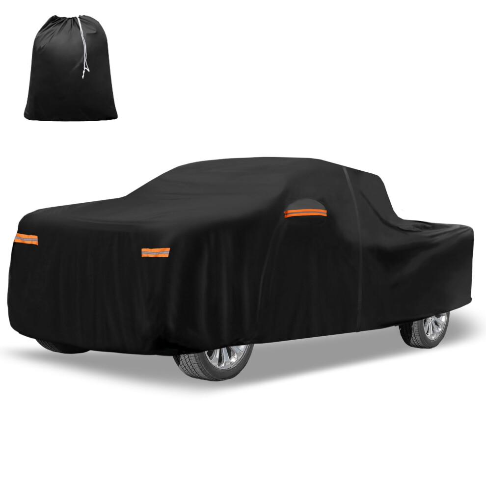 X Autohaux All-Weather Car Cover For Chevrolet Silverado Crew - Waterproof, Windproof, And Uv-Resistant With Door Zipper, 210D-Pu Material 5051226131387