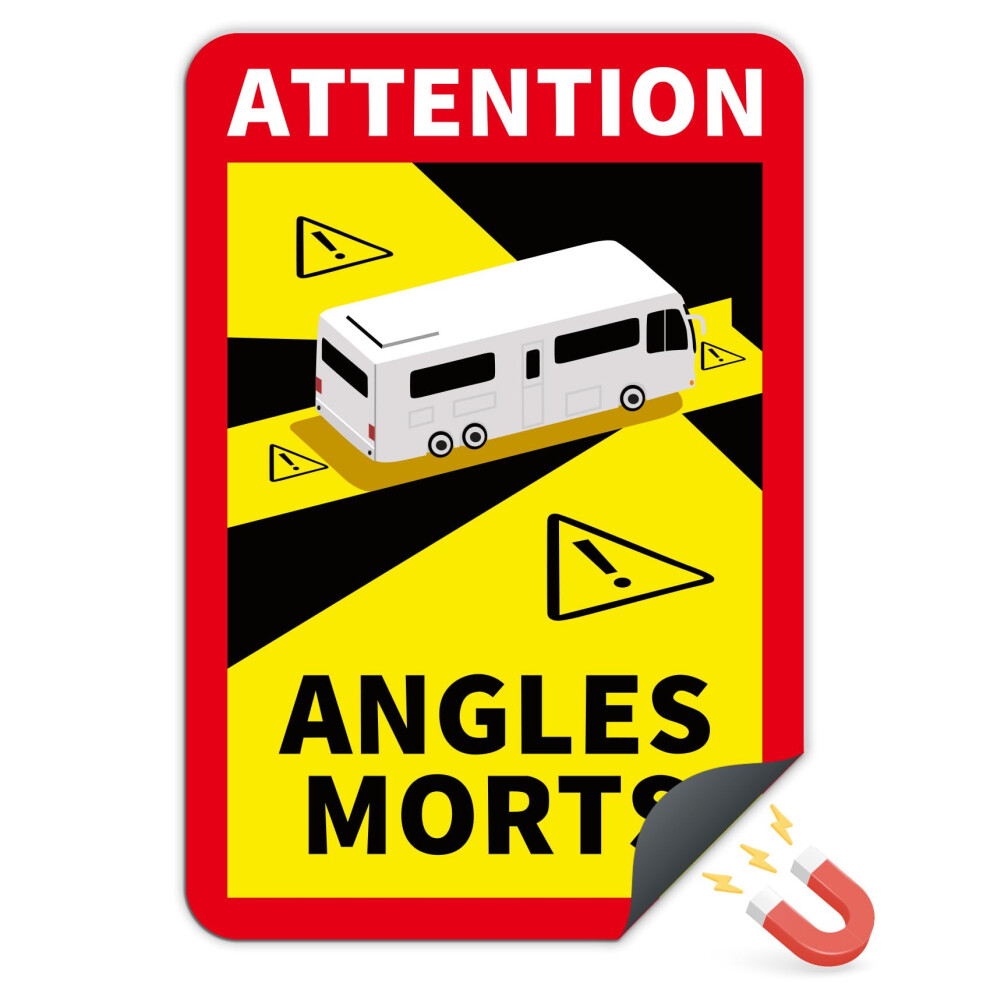 Finest Folia Angel Morts Rv004 Magnetic Film 25 X 17 Cm For Vehicles Mandatory From 3.5 T In France Warning Blind Spot Magnet Uv Weatherproof Durable 5051226084669