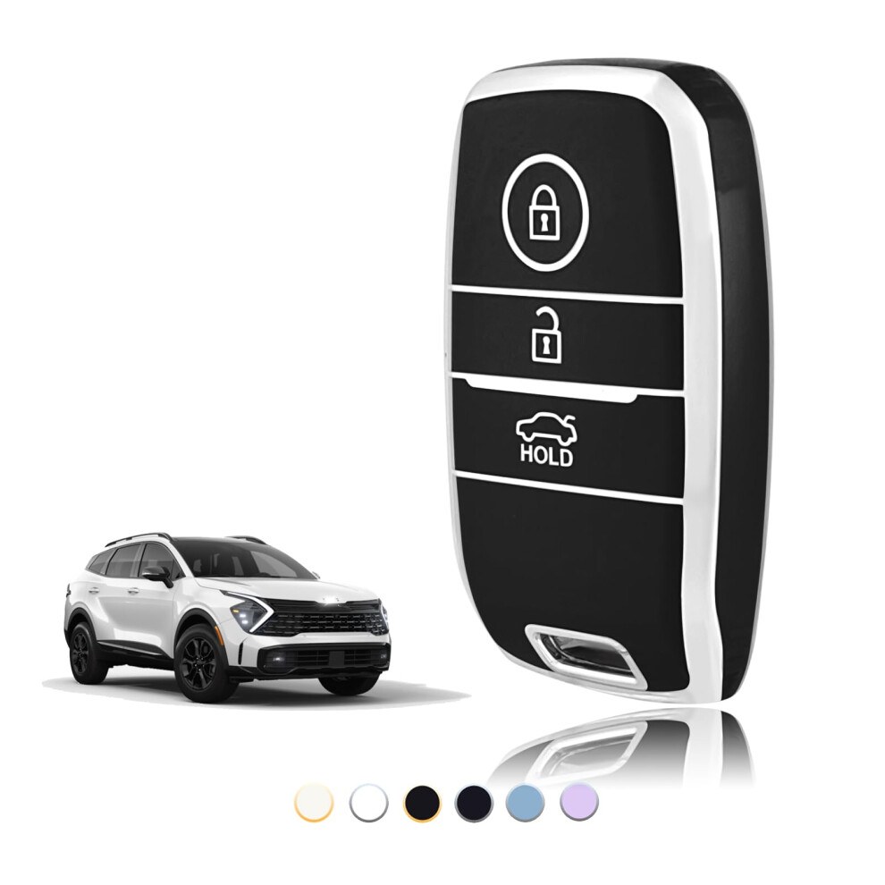 Toomume Car Key Cover Tpu, Car Key Case Fit For Kia Sportage Gt Line Sorento Picanto Soul Niro Rio Stonic Optima Ceed Forte Koup, Protective Key Fob 5051224075546