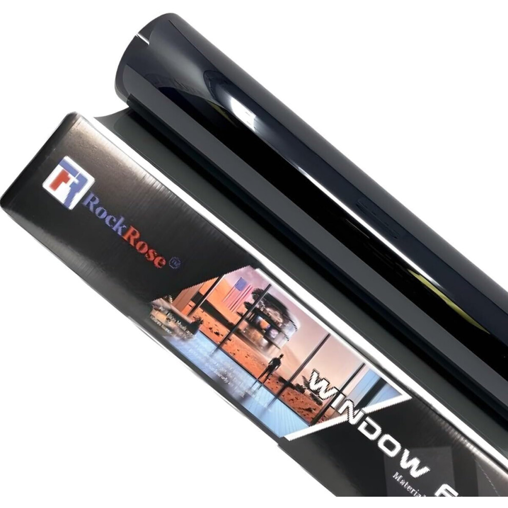 Rockrose 20% Premium Carbon Car Window Tint 91 Cm X 30M 2Ply Charcoal Privacy Film Heat, Uv, And Irr Block Tint For Cars Or Home Adhesive Film Easy 5051226119347