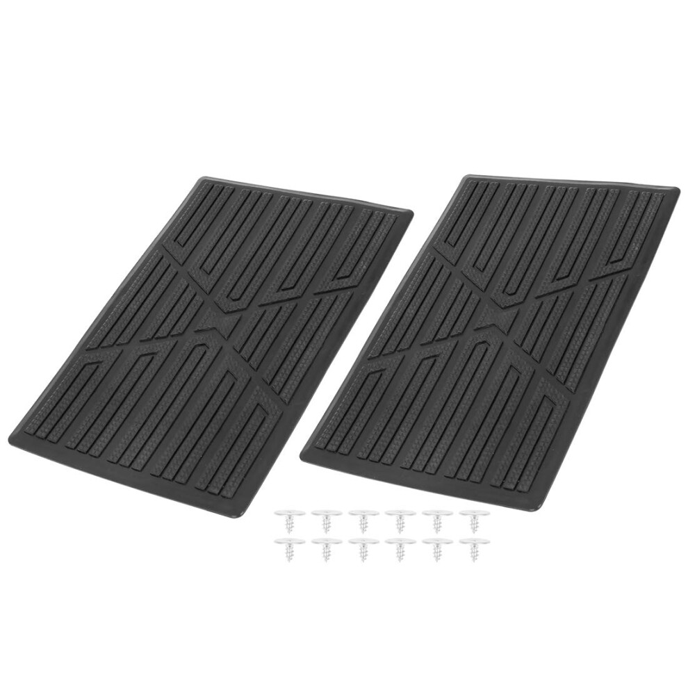 X Autohaux 2Pcs Vehicles Floor Mat Patch Heel Scuff Plate Foot Rest Pedal Pad 5051224081325