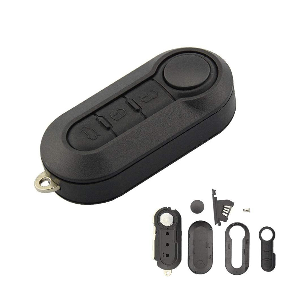 3 Buttons Flip Folding Car Key Shell For Fiat 500 Punto Ducato Stilo Panda Remote Auto Key Pad Case Cover Fob Sip22 5051226202179