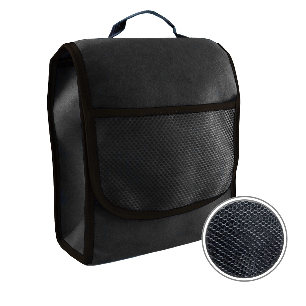Car Boot Bag Small - Made Of Durable Felt Car Boot Organiser Bag Tool Bag Storage Bag With Hook & Loop Fastener (Black) Black 5051226183706