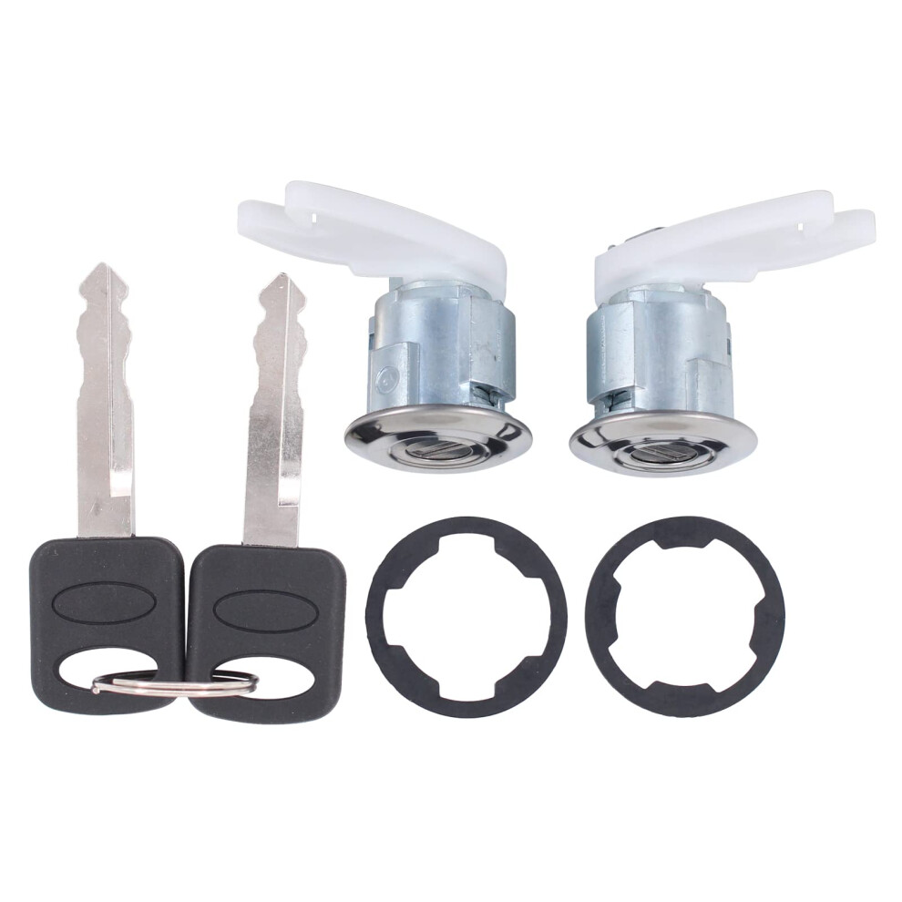Applianpar Driver And Passenger Side Door Lock Cylinder Keys For Ford F150 F250 F350 Bronco 1992-1995 5051224081462