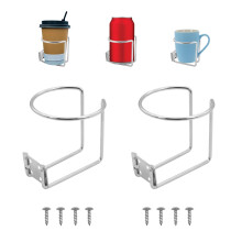 2pcs Stainless Steel Boat Ring Cup Drink Holder, TACYKIBD Universal Car with Screws, Bottle Anti-Rocking for Marine Yacht Truck RV Trailer Hardware,