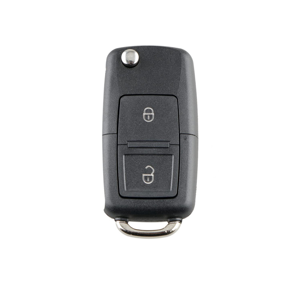 Hoorlz Key Fob Replacement Compatible With Vw Golf Mk4 Bora Caddy Passat Polo Sharan Seat Leon Touran Transporter T5 Remote Car Key Cover Case, 2 5051224080502