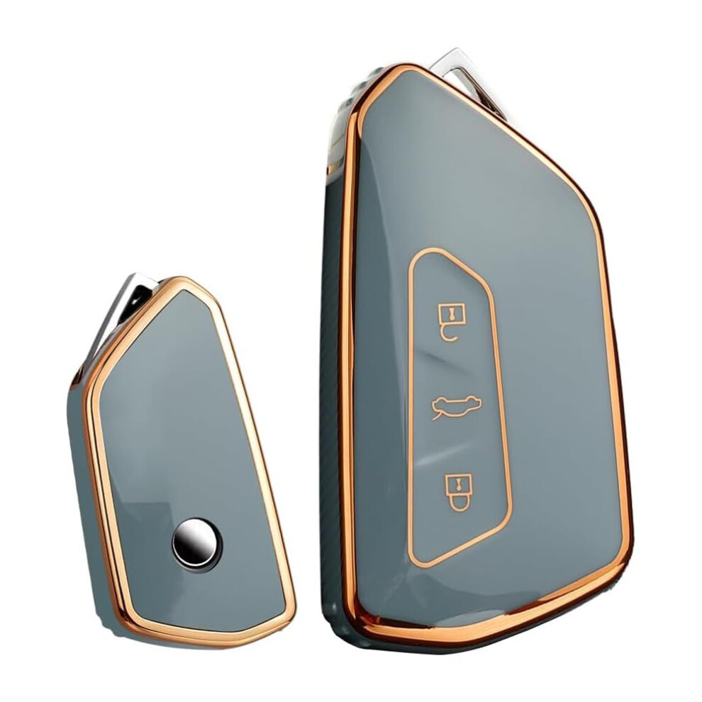 Kunio Keyless Key Fob Cover Fit For Vw Golf 8 Gte Gti Id.3 Id.4 Gtx Fit For Seat Leon Mk4 Cupra Formentor Key Fob Cover Key Cover Tpu Key Cover Case 3 5051224081479