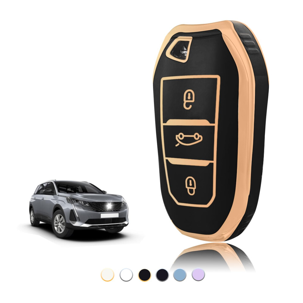 Toomume Car Key Cover Tpu, Car Key Case Fit For Peugeot 208 308 508 2008 3008 5008 Rifter Citroen C3 Arricross C4 Picasso Ds3 Ds4 Berlingo, Protective 5051226200427