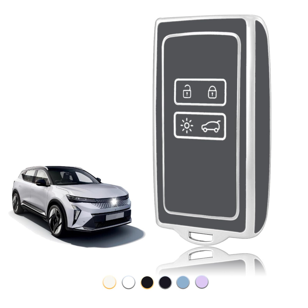 Toomume Car Key Cover Tpu, Car Key Case Fit For Renault Scenic Megane Talisman Koleos Kadjar Clio Captur Espace Zoe Arcan Dacia Duster, Protective Key 5051226161957