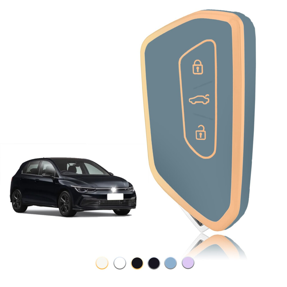 Toomume Car Key Cover Tpu, Car Key Case Fit For Vw Volkswagen Golf 8 Mk8 Cupra Born Formentor Seat Leon Mk4 Ateca Tarraco Skoda Octavia 8, Protective 5051224083213