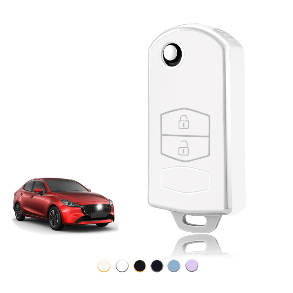 Toomume Car Key Cover Tpu, Car Key Case Fit For Mazda 2/3/5/6 M2 M3 M5 M6 Cx-3 Cx-5 Cx-7 Cx-9 Cx-30 Mx-5 Rx-8 Bt-50 Atenza Axela Demio, Protective Key 5051226201462