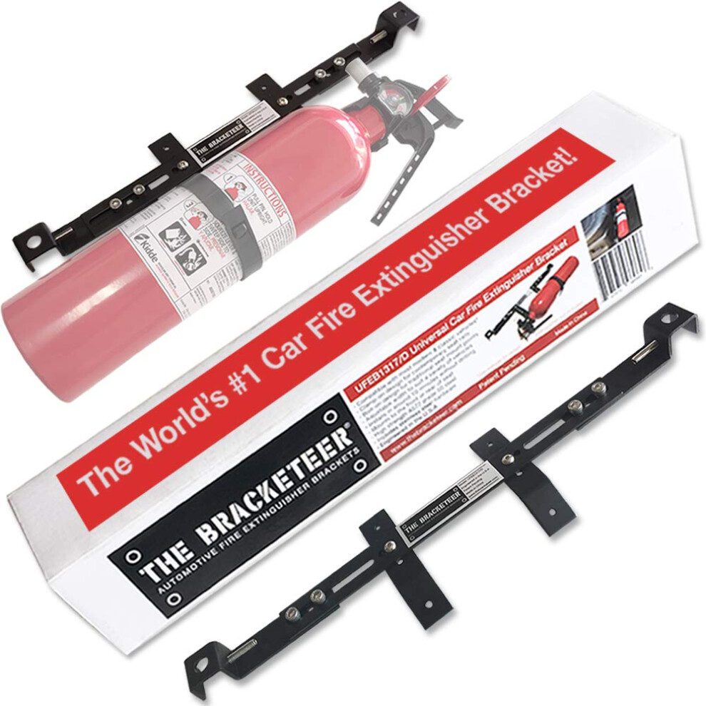The Bracketeer Car Fire Extinguisher Bracket | Universal Design Fits Most Vehicles 5051226131950