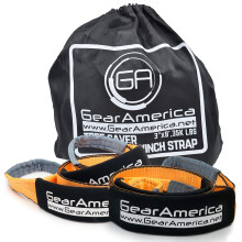 GearAmerica 2PK Tree Saver Winch Strap 3" x8' | Heavy Duty 35000 lbs (15.8 T) Strength | Off-Road Towing and Recovery Rope for 4x4 or Truck |