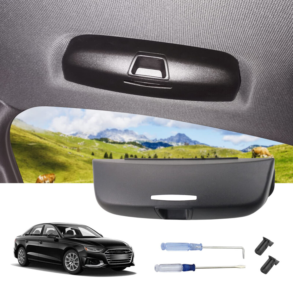 Luwu Compatible With A3 8V A4 B8 B9 A5 A6 C7 C8 Q3 8U Q5 Q7 S3 S4 S5 Car Glasses Holder,Sunglasses Holder,Eyeglasses Mount For Car Sun,Universal