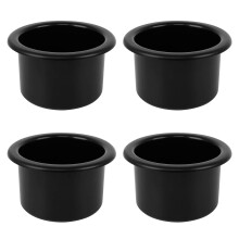 WANGCL 4 Pieces Plastic Table Cup Holder 79mm Diameter Couch Cup Holder Black Car Drinks Holder for for Sofa Boat Rv Couch Car Truck Poker Table