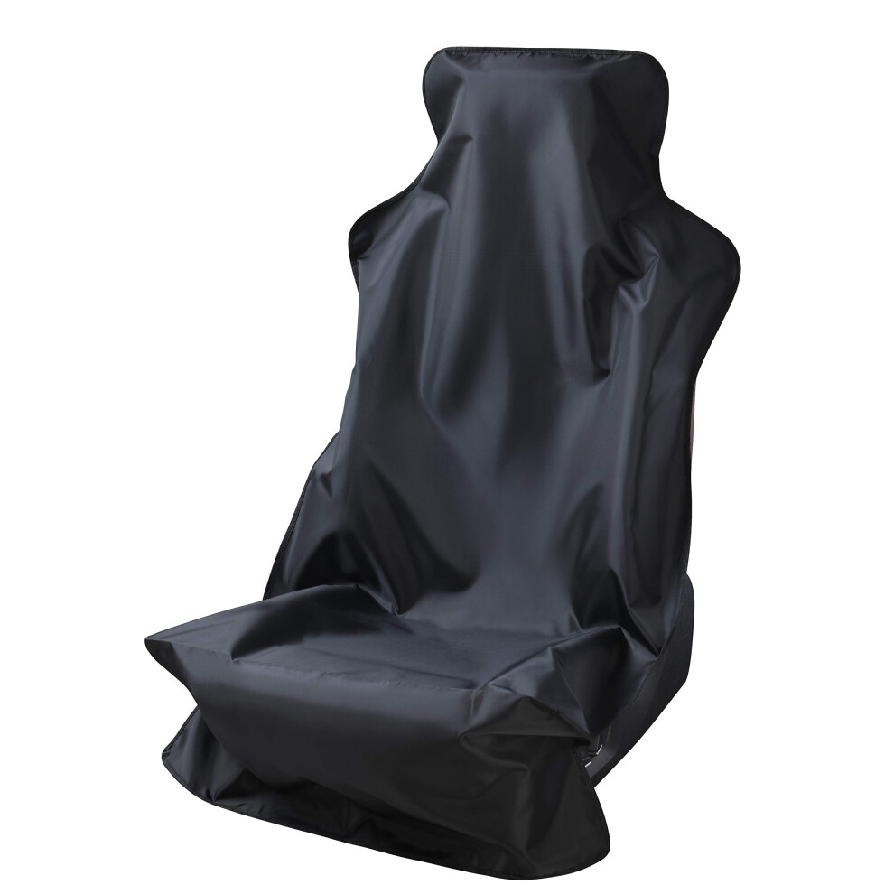 Magca Car Seat Protector, Waterproof Seat Cover, Front Seat Cover For Universal Car Seat, Color, Pack Of 1 Black 5051224090679