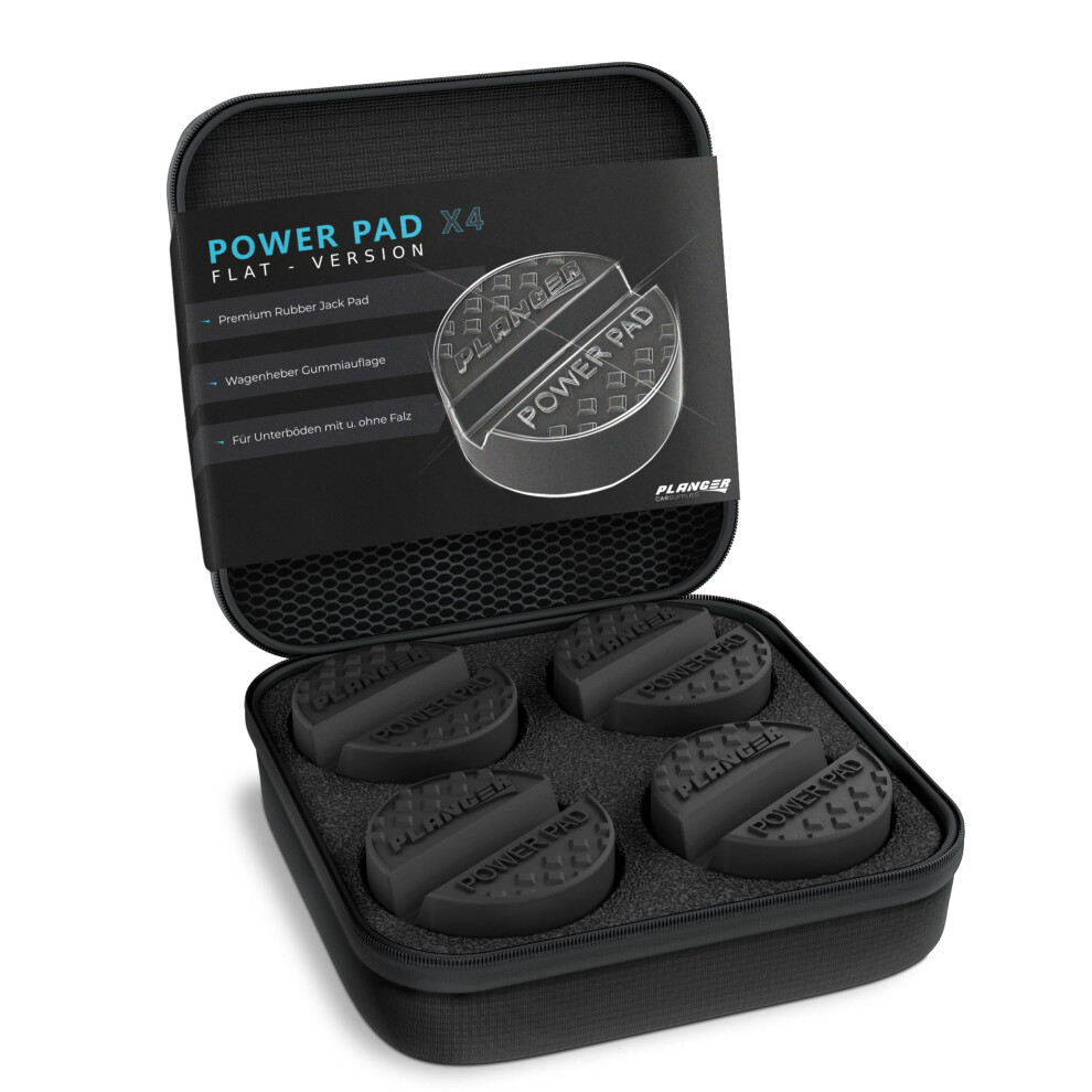 Planger? - Power Pad - 4X Rubber Jack Pad Trolley Jack, Vehicle Lift Axle Stand - Universal Usage - Protects Your Car, Suv Pinch Weld Sill - Perfect 5051226133220