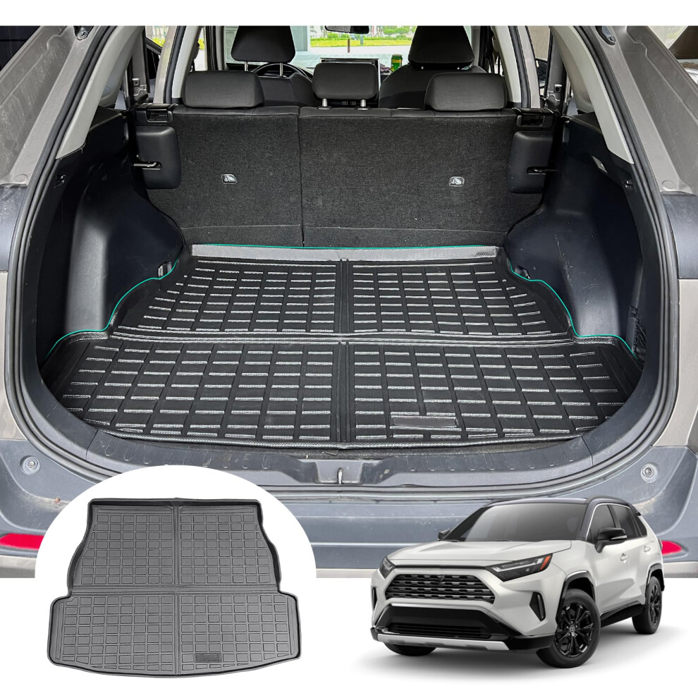 Gafat Toyot-A Rav4/ Hybrid 2019-2024 2025 Boot Mat, Easy To Fold, Rav4 2023 Mats Tpe All Weather Boot Liner, Original 3D Scanning High Edge 5051226127151