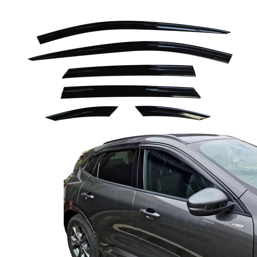 Auto Clover Wind Deflectors Set For Ford Kuga Mk3 2019+ (6 Pieces) 5051224087488
