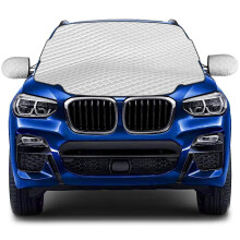 Car Windscreen Cover for Winter,Windscreen Covers Frost,Magnetic Snow Cover with Side Wing Mirror Cover,Frost Guard Windshield Cover for Cars,SUVs and