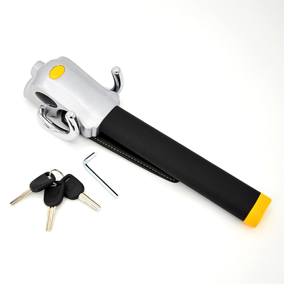 Auto Car Steering Wheel Lock, Heavy Duty Anti-Theft Bar, Car Lock Device With Keys Anti Theft Security, Deter Thieves And Secure Your Vehicle For All 5051224086566