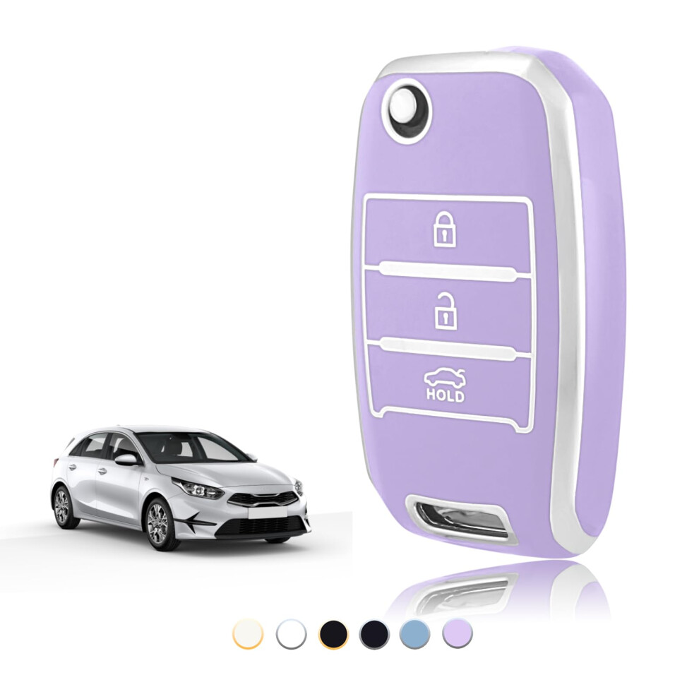 Toomume Car Key Cover Tpu, Car Key Case Fit For Kia Sportage Rio Ceed Stonic Picanto Sorento Venga Soul Carens Cerato K2 K3 K4 K5, Protective Key Fob 5051224088362