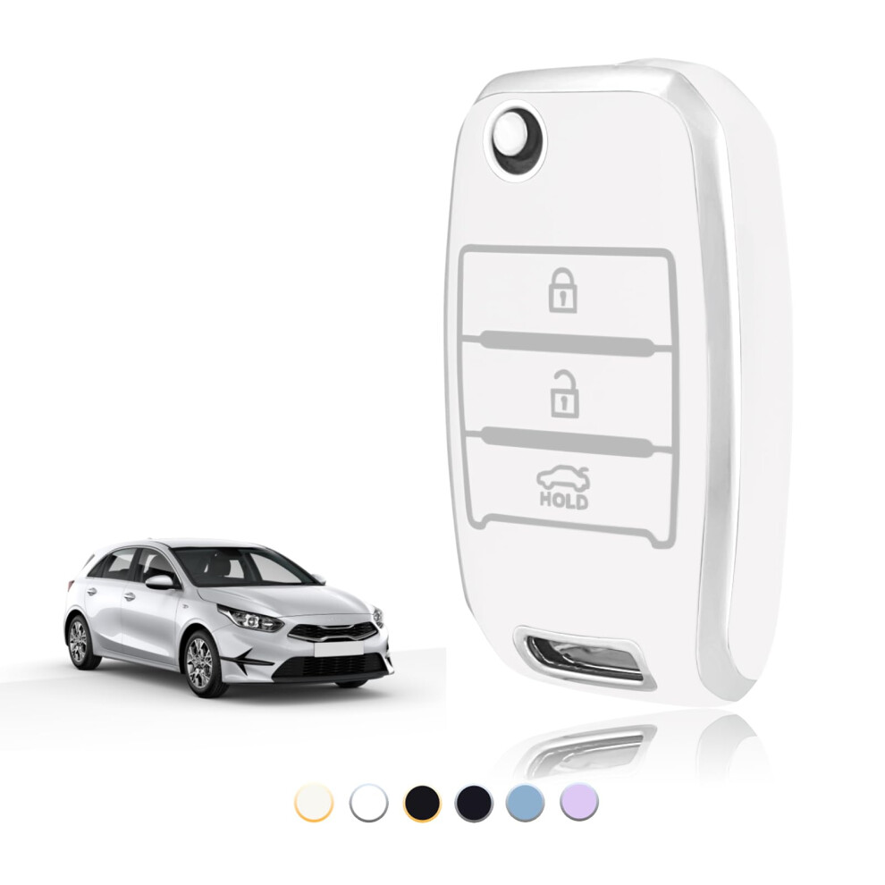 Toomume Car Key Cover Tpu, Car Key Case Fit For Kia Sportage Rio Ceed Stonic Picanto Sorento Venga Soul Carens Cerato K2 K3 K4 K5, Protective Key Fob 5051224086184