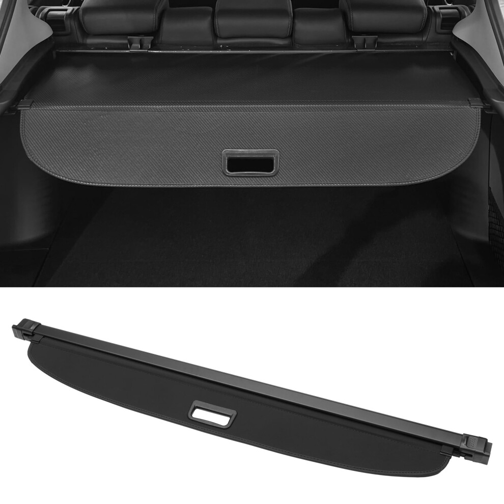 Motoforti Car Trunk Retractable Cargo Cover For Bmw X5 2019-2023 Rear Trunk Parcel Shelf Luggage Security Shield Shade, Canvas, Gloss Black 5051226136191