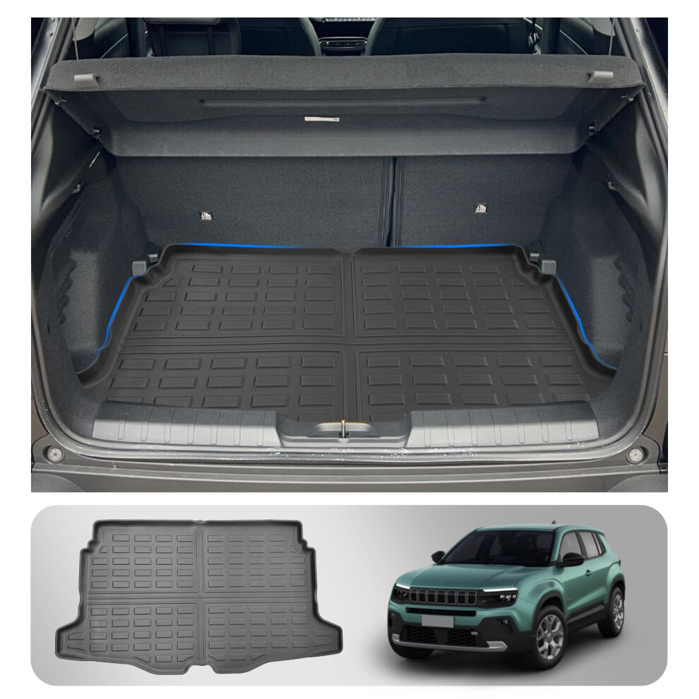 Shaohao Compatible With Jeep Avenger 2023 2024 2025 Car Boots Protection Mat Boot Protective Mat Car Accessories Trunk Boots Mats Pad Indoor 5051226127144