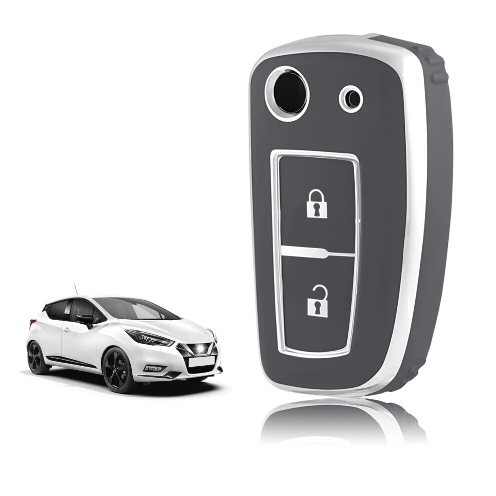 Toomume Car Key Cover Tpu, Car Key Case Fit For Nissan Micra K14 Qashqai J11 Juke F15 Xtrail T32 Pulsar C13 Rogue Murano Maxima Altima, Protective Key 5051224090556