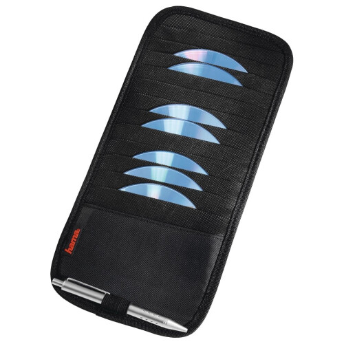 Hama Hama | 12 CD Automotive Sun Visor Case | Black, 00017327