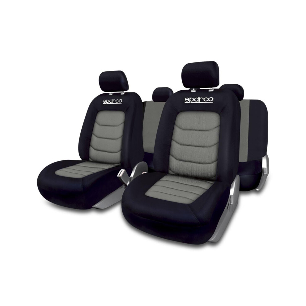Sparco Spc1019gr Seat Cover Set, / Black/Grey 5051226122897