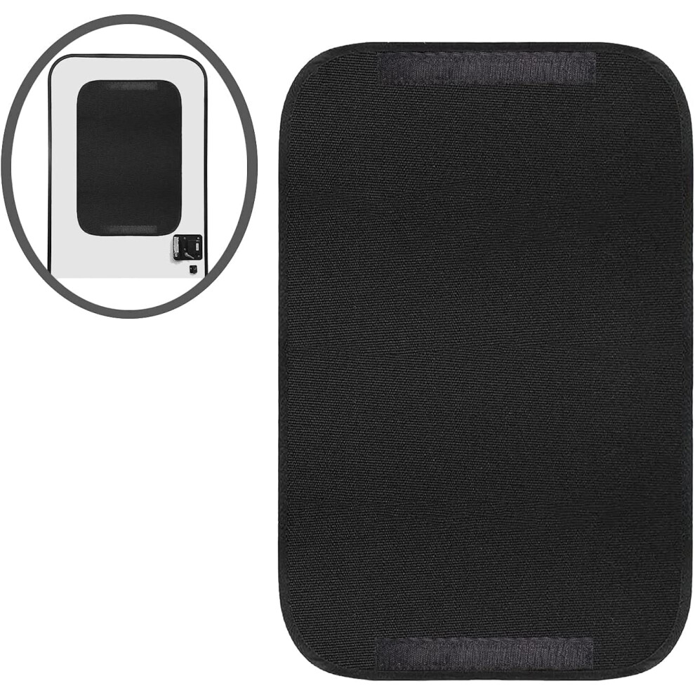 Rv Door Window Shade Cover, Camper Sunshade Privacy Screen Window Cover, Travel Trailer Motorhome Sun Shade Accessories, Black 5051226147487