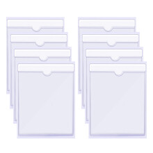 Parking Permit Holder for Car Windscreen, 8 Pcs Clear Self Adhesive Tax Disc Holders Pocket Square Ticket Holder Disabled Badge Holder for Car Van