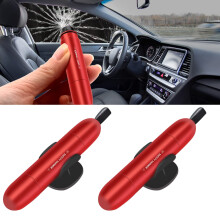 YONGMING Car Window Breaker, Safety Hammer Glass Breaker and Seat Belt Cutter Emergency Escape Tool for Floods, Fires, Rollovers, 2 Pack (Red)
