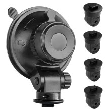 S504 Suction Cup Dash Cam Mount Holder (5th Gen) with 4pcs 360 Rotating Joints for Apeman Ssontong Biuone iZEEKER HaHoco and Most Other Car Dash