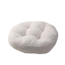 1 PCS Fluffy Sherpa Fleece Chair Cushion Soft Round Seat Cushion Chair Pad for Kitchen, Dining Room, Office, Tatami 18"x18"x4.7"