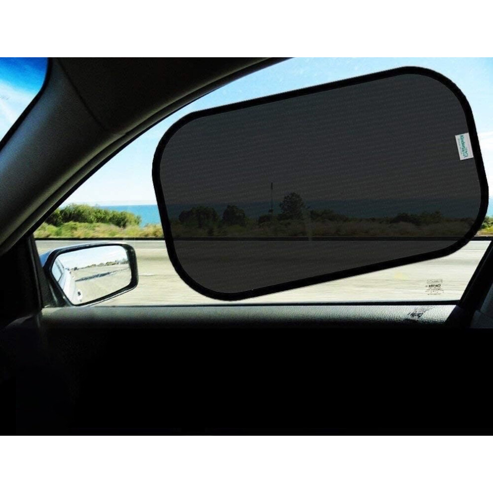 Car Window Shades - Certified 99.79% Uva & 99.95% Uvb Sun Protection. Award Winning Car Sun Shade For Side Windows. 4 Pack (2 Transparency Options) 5051226150173
