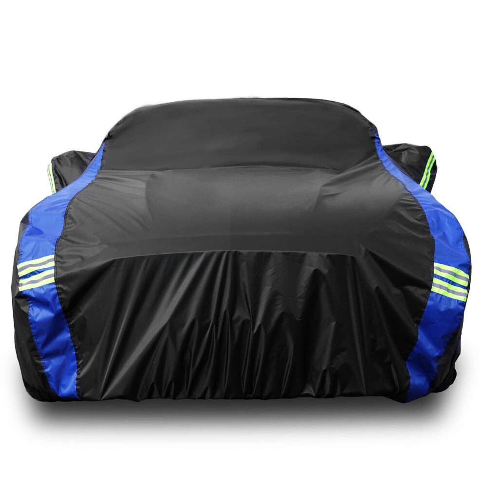 Avecrew For Ford Mustang Car Cover Waterproof All Weather For Automobiles, Outdoor Full Exterior Covers Fit Sedan Ford Mustang With Windproof Strap 5051224092673