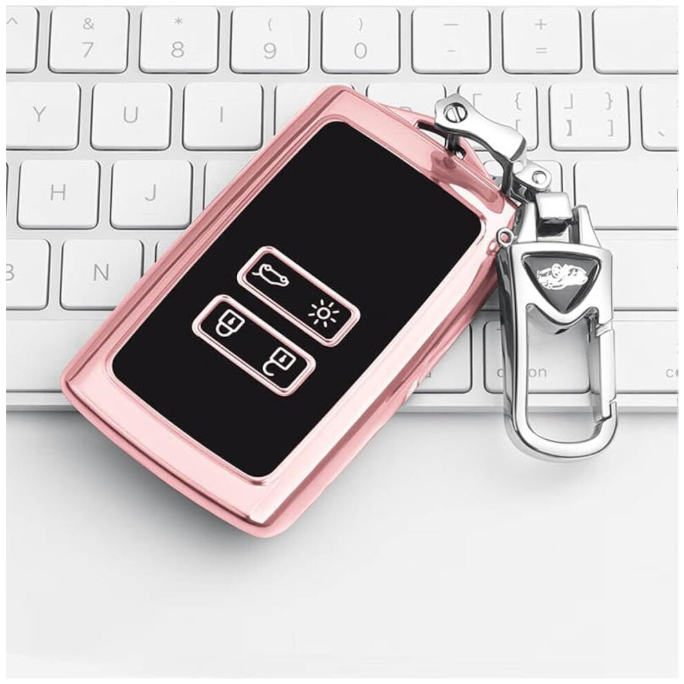 Hoorlz Key Fob Cover Compatible With Renault Kadjar Clio Scenic Megane Arkana Captur Trafic Grand Koleos Zoe Espace Dacia Duster, Renault Kadjar Key 5051226163807