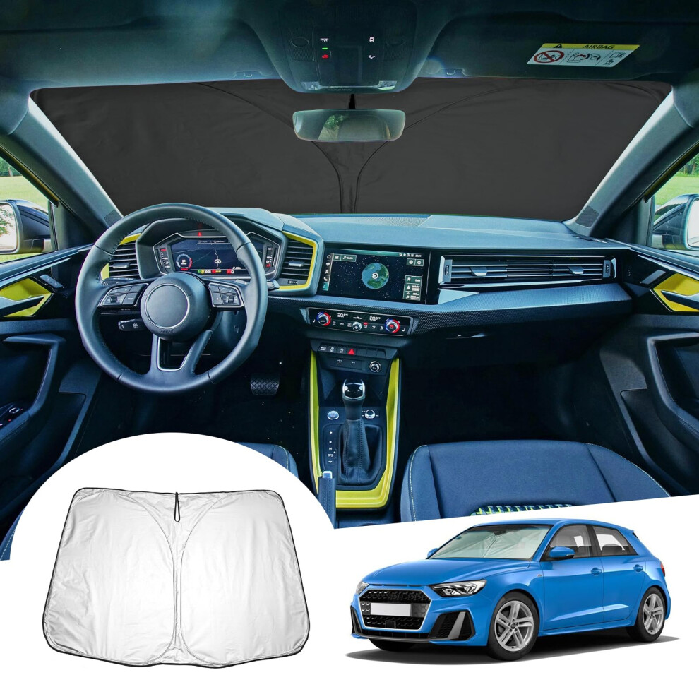 Gafat Compatible With A1 8X 2010-2018 / A1 Gb 2019-2025 Sunshades, Sun Protection Front Windscreen Inside, A1 2024 Windscreen Parasol Sun Visor, 5051226129100