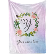 Personalized Butterfly Blanket | Soft 30x40 Fleece Throw for Girls | Monogrammed Name Blanket | Plush Kids Gift | Compatible with All Washers