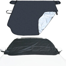Car Windshield Cover Winter 158 ? 125 cm ? Large Windscreen Frost & Snow Cover, Ice Protector Sunshade, Waterproof Car Screen Cover for Snow, Ice,
