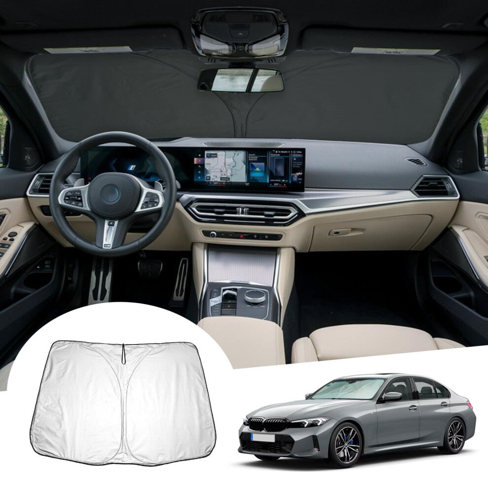 Gafat Compatible With Bmw 3 Series G20 G21 I3 G28 / 4 Series G22 I4 G26 2019-2024 2025 Sunshade, Sun Protection Front Windscreen Inside, Parasol Sun 5051224091119